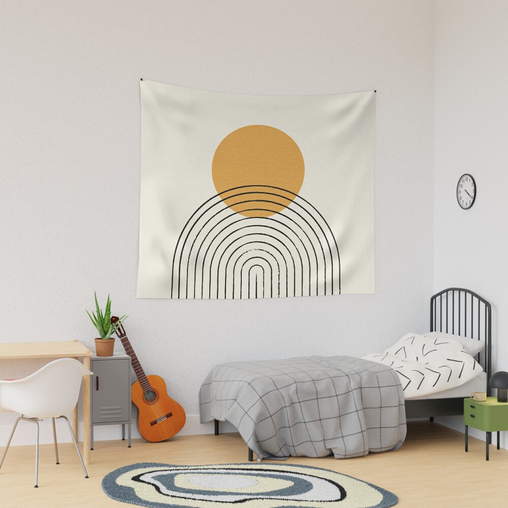 Sun Rainbow Abstract - Mid century modern