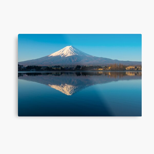 Mount Fuji Reflection Metal Print