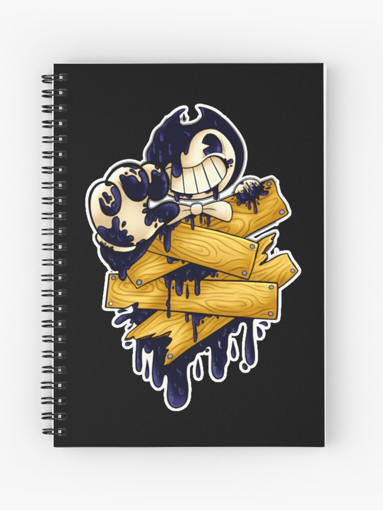 Ink Demon and Bendy (Bendy and The Dark Revival)  Spiral Notebook for Sale  by angyluffy