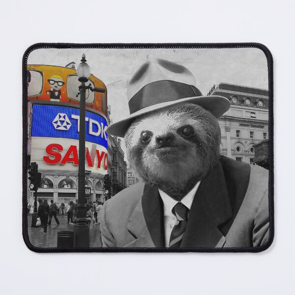 Item preview, Sloth in London #2 - Print / Home Decor / Wall Art / Poster / Gift / Birthday / Sloth Lover Gift / Animal print Canvas Print designed and sold by Furry And  Purry.
