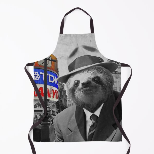 Item preview, Sloth in London #2 - Print / Home Decor / Wall Art / Poster / Gift / Birthday / Sloth Lover Gift / Animal print Canvas Print designed and sold by Furry And Purry.