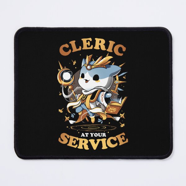 Item preview, Cleric's Call - Cute Cat Gamer designed and sold by Snouleaf.