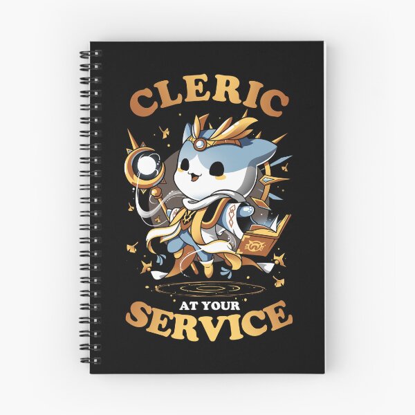 Item preview, Cleric's Call - Cute Cat Gamer designed and sold by Snouleaf.