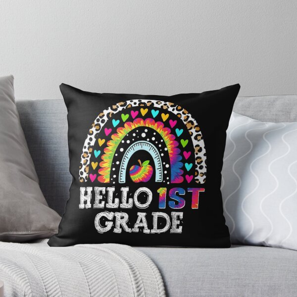 Item preview, Hello 1st Grade Rainbow Teacher Student Back To School  designed and sold by vergiebee.