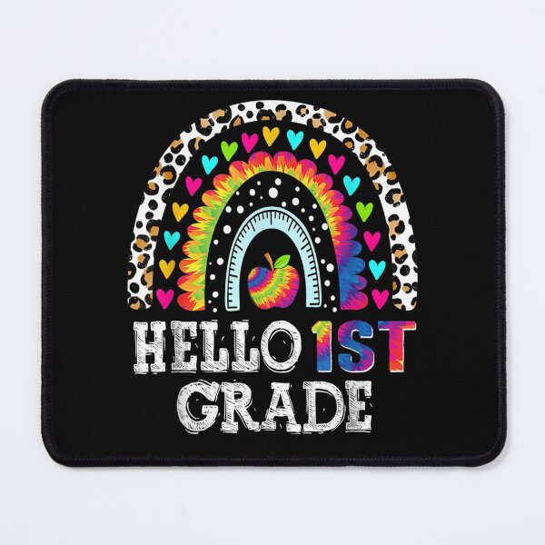 Item preview, Hello 1st Grade Rainbow Teacher Student Back To School designed and sold by vergiebee.