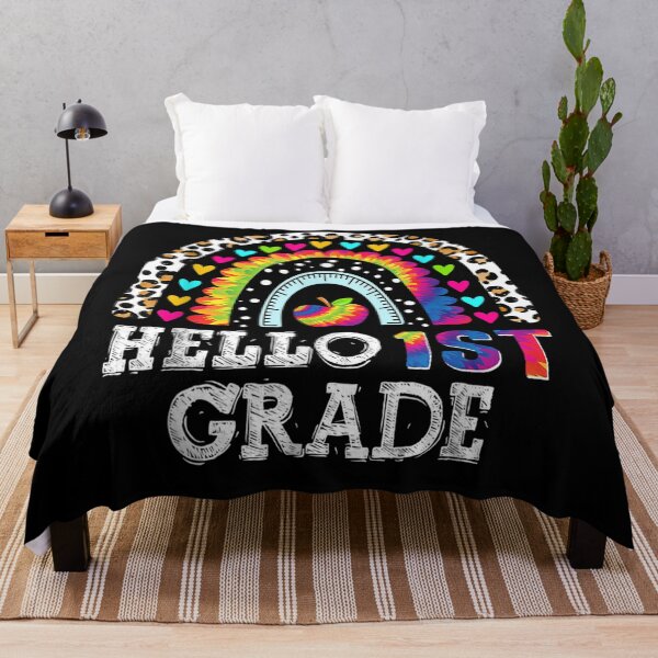 Item preview, Hello 1st Grade Rainbow Teacher Student Back To School designed and sold by vergiebee.
