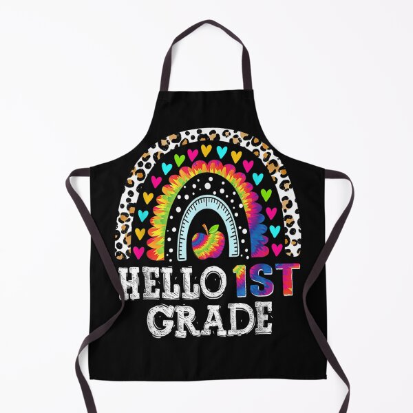 Item preview, Hello 1st Grade Rainbow Teacher Student Back To School designed and sold by vergiebee.