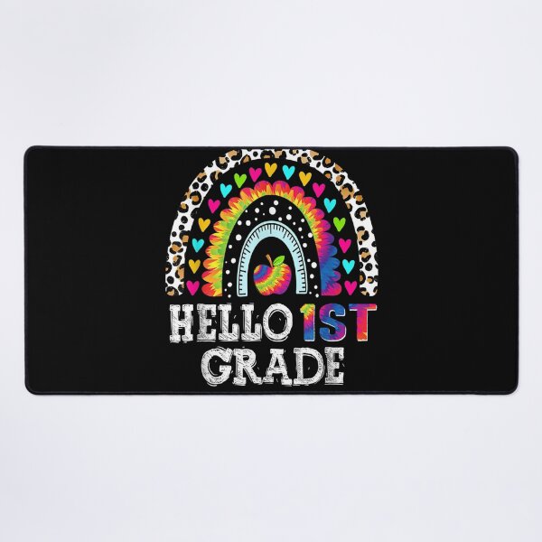Item preview, Hello 1st Grade Rainbow Teacher Student Back To School designed and sold by vergiebee.