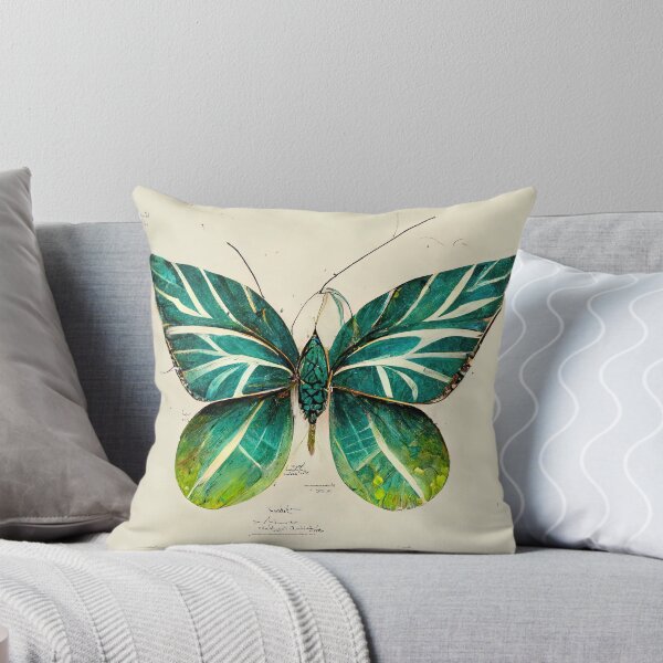 Item preview, Ilustración de una mariposa hecha de hojas tropicales designed and sold by artofbelletz.