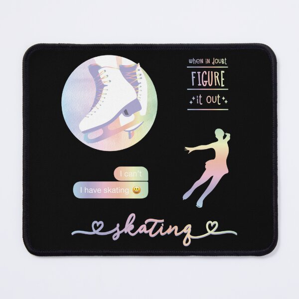Item preview, Pastel Rainbow Watercolor Ice Skater Figure Skating Sticker Pack Sticker designed and sold by krbqalice.
