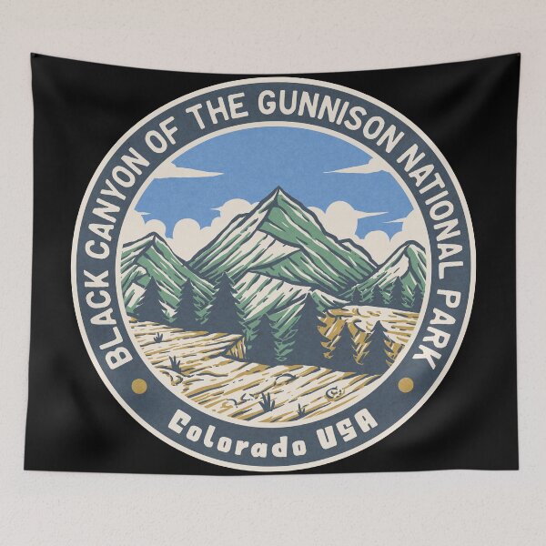 Item preview, Black Canyon Of The Gunnison National Park Vintage Mountains designed and sold by JordanHolmes.