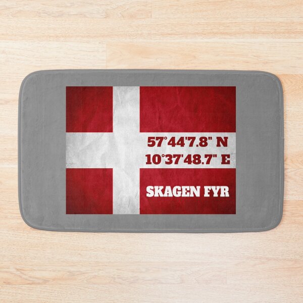 Item preview, Skagen Fyr - coordinates - flag designed and sold by Nordic Waters Collection.