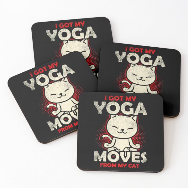 Item preview, Funny yoga cat designed and sold by Mila1946.