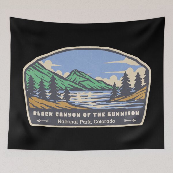 Item preview, Black Canyon Of The Gunnison Vintage Mountain Lake designed and sold by JordanHolmes.