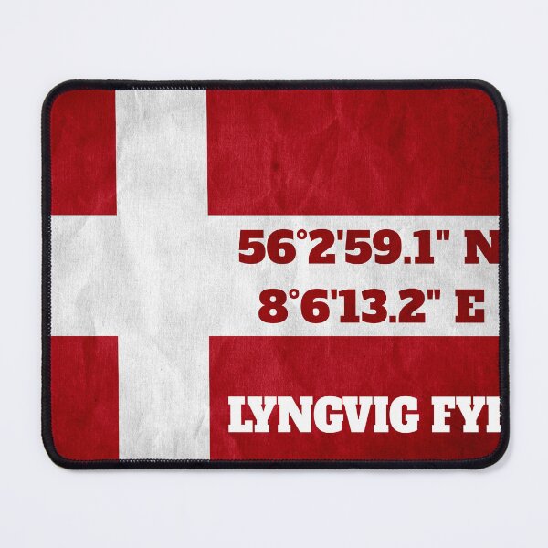 Item preview, Lyngvig Fyr - coordinates - flag designed and sold by Nordic Waters Collection.
