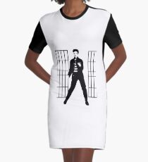 elvis jailhouse Graphic T-Shirt Dress