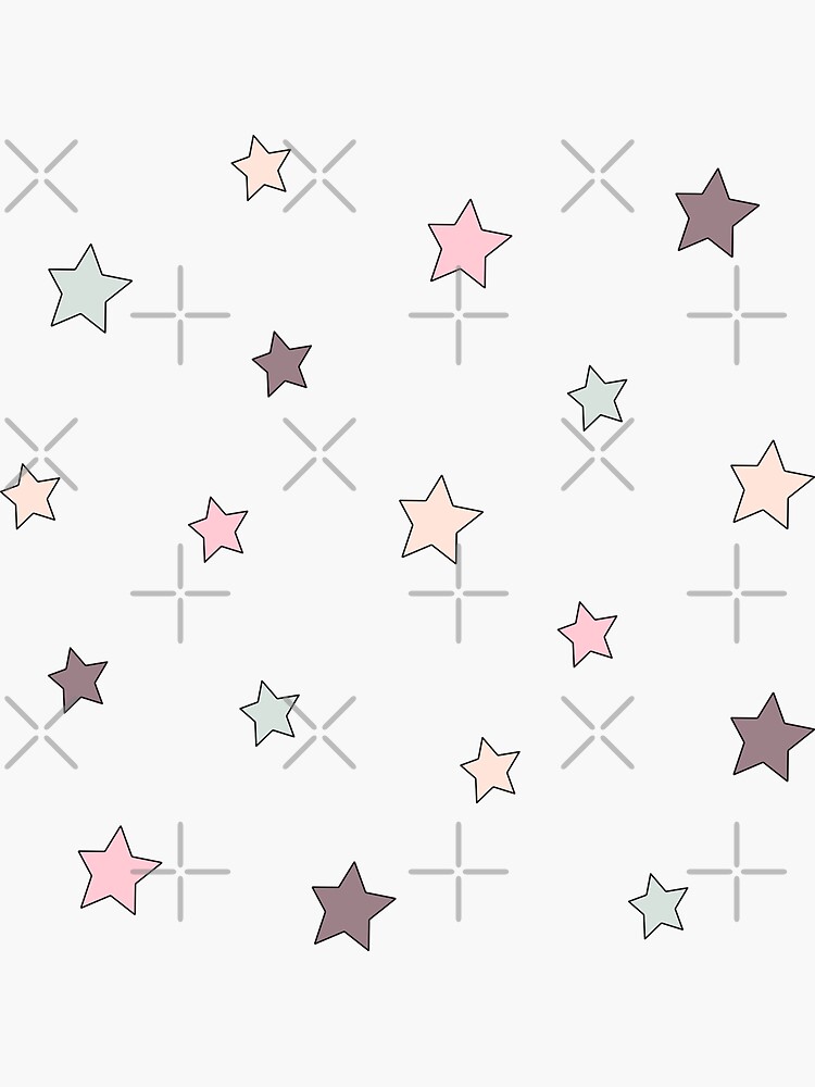 Pastel Mini Star Pack Sticker For Sale By Nsimplicity Redbubble