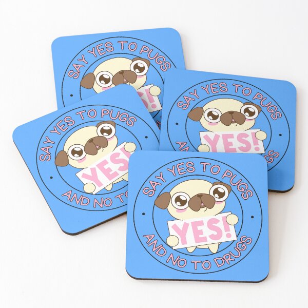 Item preview, Say Yes to Pugs and No to Drugs Pugs not Drugs PINK designed and sold by to-esu.
