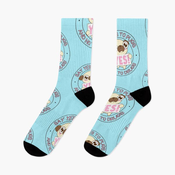 Item preview, Say Yes to Pugs and No to Drugs Pugs not Drugs PINK designed and sold by to-esu.