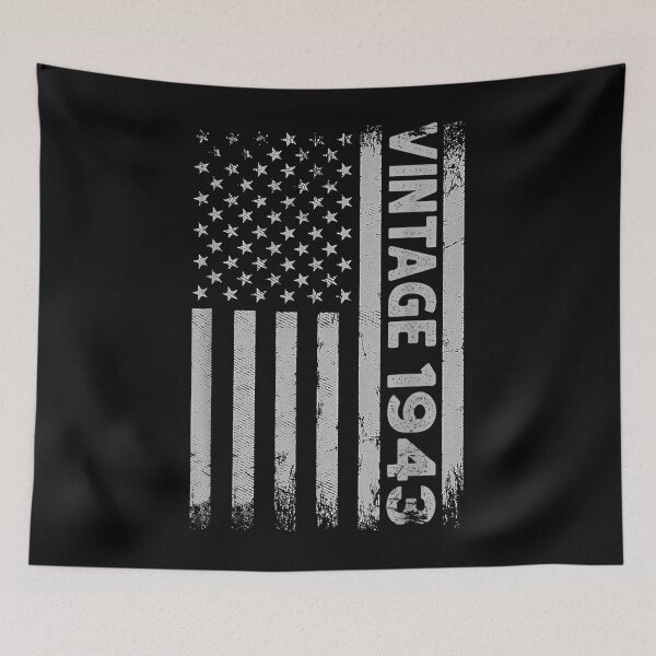 Item preview, 79 Year Old Gifts Vintage 1943 American Flag 79th Birthday  designed and sold by vergiebee.