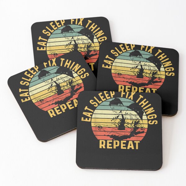 Item preview, Eat Sleep Fix Stuff Repeat Gift For Repairman Handyman  designed and sold by vergiebee.