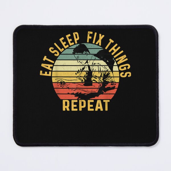 Item preview, Eat Sleep Fix Stuff Repeat Gift For Repairman Handyman designed and sold by vergiebee.