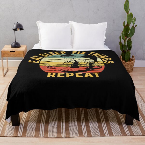 Item preview, Eat Sleep Fix Stuff Repeat Gift For Repairman Handyman designed and sold by vergiebee.