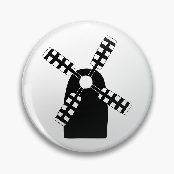 Item preview, Mill, black illustration on white background designed and sold by OM-lova.