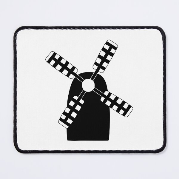 Item preview, Mill, black illustration on white background designed and sold by OM-lova.