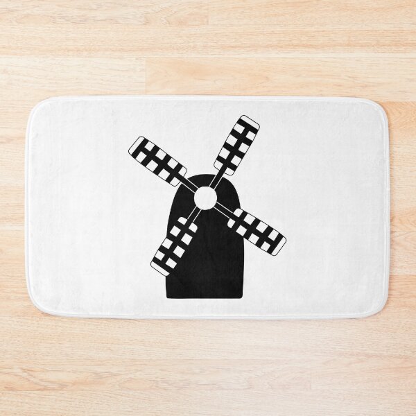 Item preview, Mill, black illustration on white background designed and sold by OM-lova.