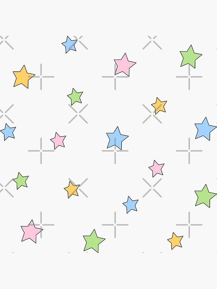 Cute Mini Star Pack Sticker For Sale By Nsimplicity Redbubble