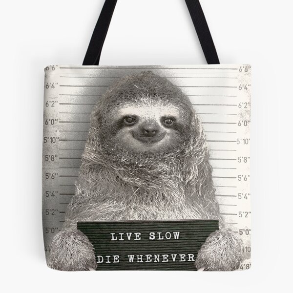 Item preview, Sloth in a Mugshot - Print / Home Decor / Wall Art / Poster / Gift / Birthday / Sloth Lover Gift / Animal print Canvas Print designed and sold by Furry And  Purry.