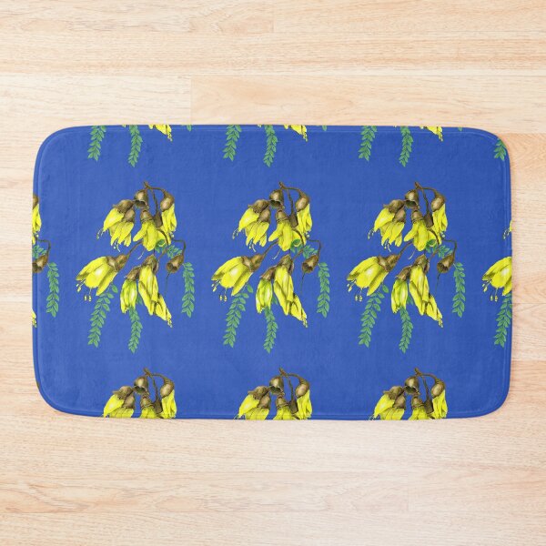 Item preview, Kowhai on dark blue designed and sold by carole hirst.