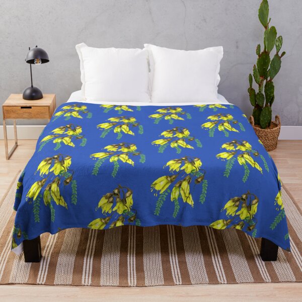Item preview, Kowhai on dark blue designed and sold by carole hirst.