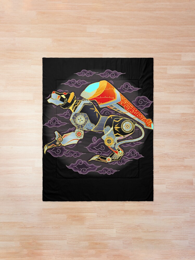 Alternate view of Black Lion Batik Comforter