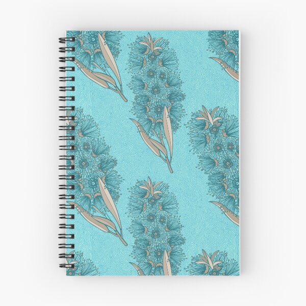 Item preview, Callistemon Bottlebrush Pattern - Blue And Brown designed and sold by Sketchbook Designs.