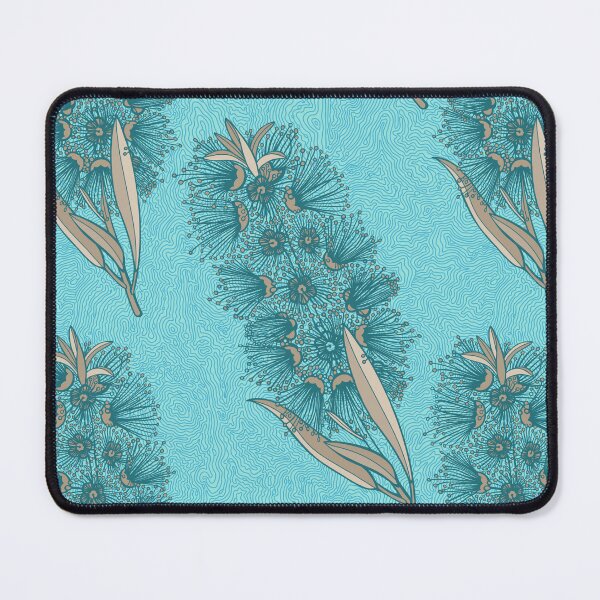 Item preview, Callistemon Bottlebrush Pattern - Blue And Brown designed and sold by Sketchbook Designs.