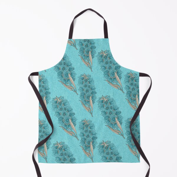 Item preview, Callistemon Bottlebrush Pattern - Blue And Brown designed and sold by Sketchbook Designs.