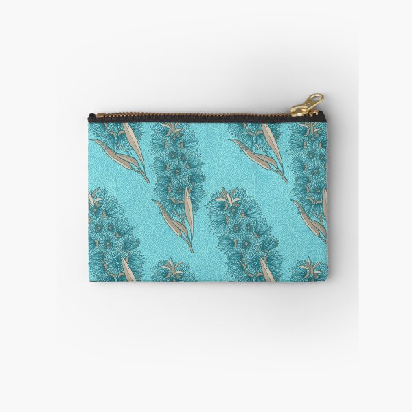 Item preview, Callistemon Bottlebrush Pattern - Blue And Brown designed and sold by Sketchbook Designs.