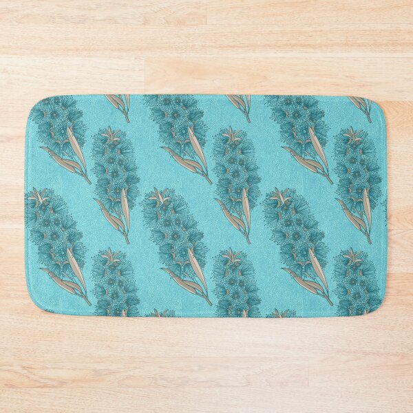 Item preview, Callistemon Bottlebrush Pattern - Blue And Brown designed and sold by Sketchbook Designs.