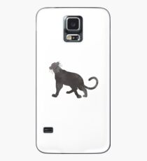 Panther inspiriert Silhouette Hülle & Klebefolie für Samsung Galaxy