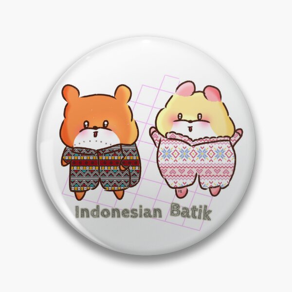 Item preview, Hamster | Hamster Lover - Indonesian Batik Day designed and sold by FennyWijayaMomo.