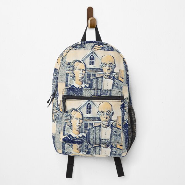 Item preview, American Gothic and The Great Wave off Kanagawa, Mashup designed and sold by CristalleLisa.