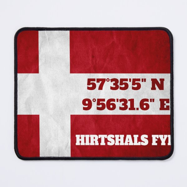 Item preview, Hirtshals Fyr - coordinates - flag designed and sold by Nordic Waters Collection.