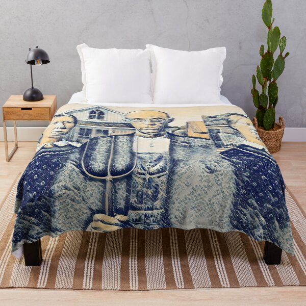 Item preview, American Gothic and The Great Wave off Kanagawa, Mashup designed and sold by CristalleLisa.