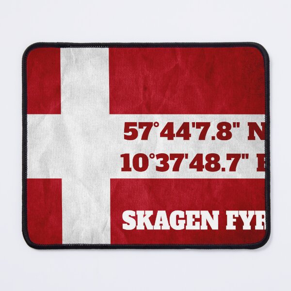 Item preview, Skagen Fyr - coordinates - flag designed and sold by Nordic Waters Collection.