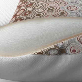 Alternate view of Brown And Beige Pattern Throw Pillow