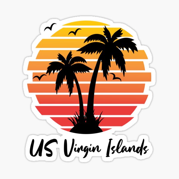 Virgin Islands Tropical Scrapbook Stickers