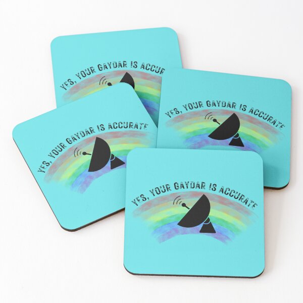 Item preview, Yes Your Gaydar Is Accurate Radar For Pride Month In Cyan designed and sold by LuckyKermit.