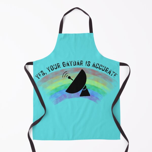 Item preview, Yes Your Gaydar Is Accurate Radar For Pride Month In Cyan designed and sold by LuckyKermit.
